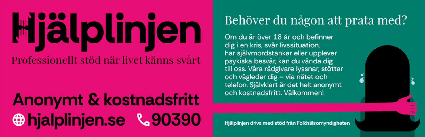Bild som visar Hjälplinjens visitkort som finns att beställa